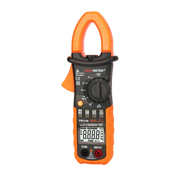 AC DC Digital Clamp Meter 6600 Counts With Double Mold Ture RMS Display - مولتی متر کلمپی پیک متر PM-2108
