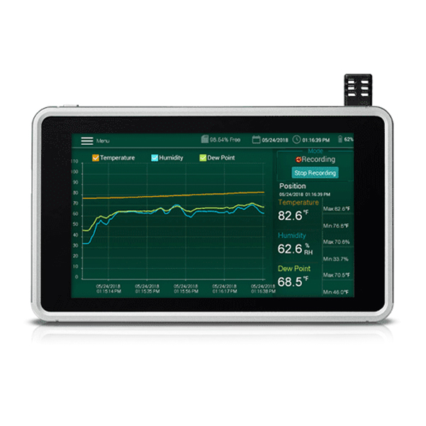 RH550 Humidity Temperature Chart Recorder with Touch Screen - رکوردر گرافیکی لمسی اکستچ مدل RH550