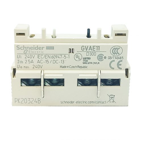 auxiliary contact GVAE11 500x500 - کنتاکت کمکی کلید حرارتی اشنایدر GVAE11